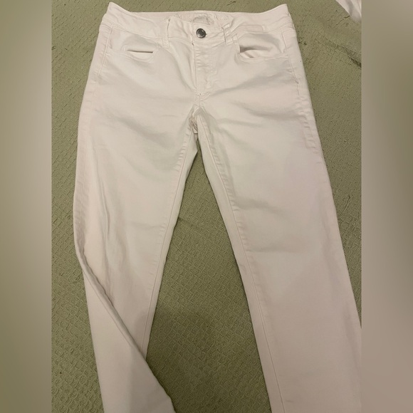 American Eagle Outfitters White Skinny Jeans - Picture 2 of 7